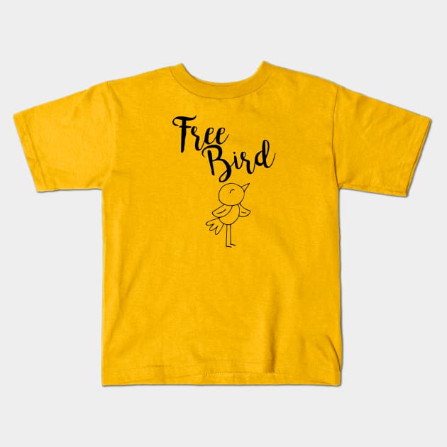 Free Bird Kids T-Shirt by GypsyBluegrassDesigns